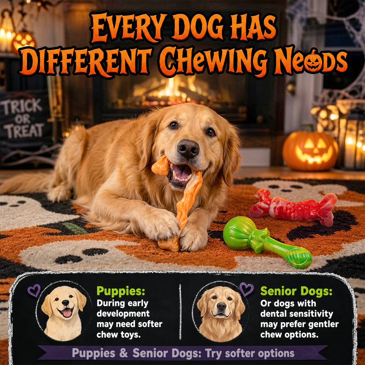 Kseroo 3 Pack Dog Chew Toys for Aggressive Chewers 30-85 lbs,Beef Flavored Tough Dog Toys for Medium & Large Breeds, Durable Hard Nylon Dog Toy, Reduce Boredom, Teeth Cleaning, Dog Bones Long-Lasting
