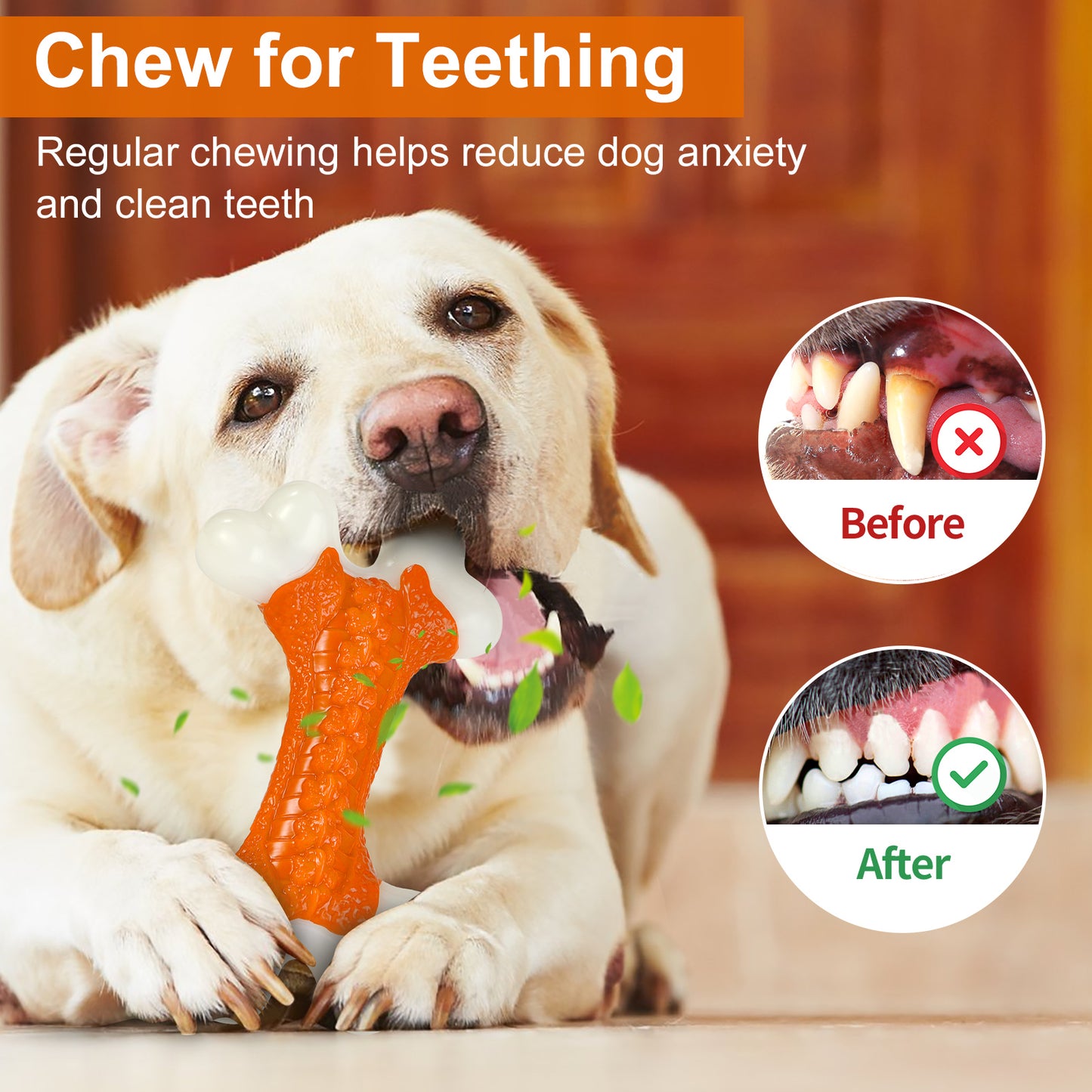 Kseroo Tough Dog Bone Toys, for Aggressive Chewers