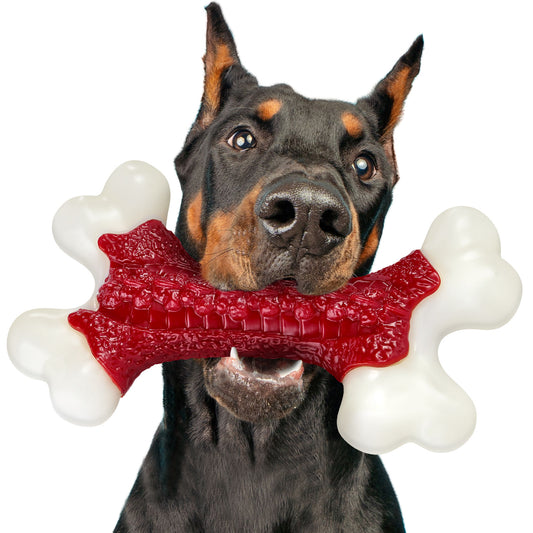 Tough Dog Toys, Toys for Aggressive Chewers Large Breed, Chew Dogs, Bone Toy Nylon Durable Dogs Extreme Indestructible