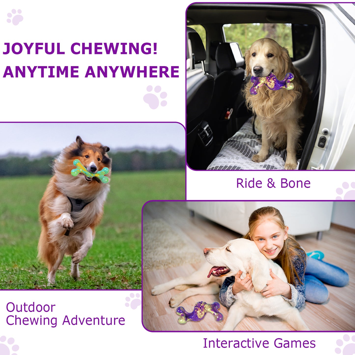 Kseroo Dog Toys for Aggressive Chewers: 2 Pack Tough Toy