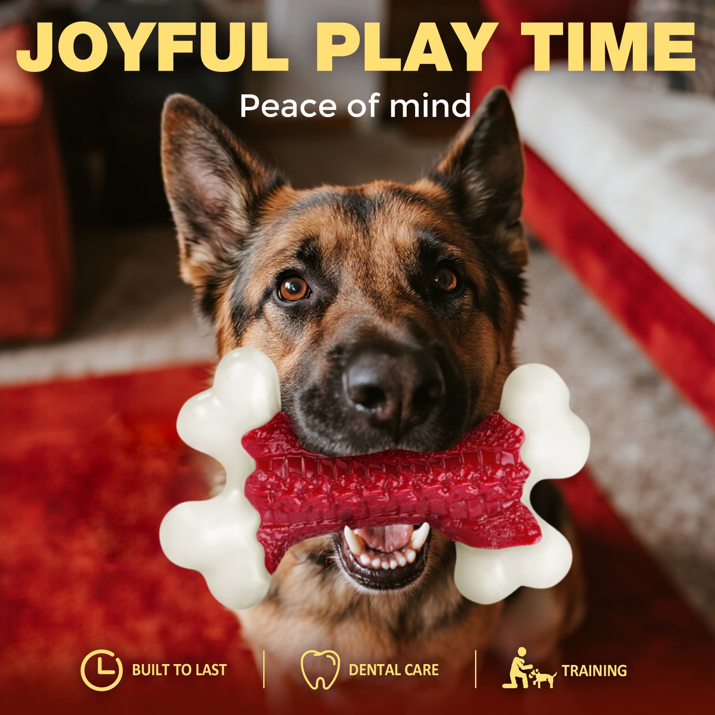 10-Pack Tough Dog Toys, Toys for Aggressive Chewers Large Breed