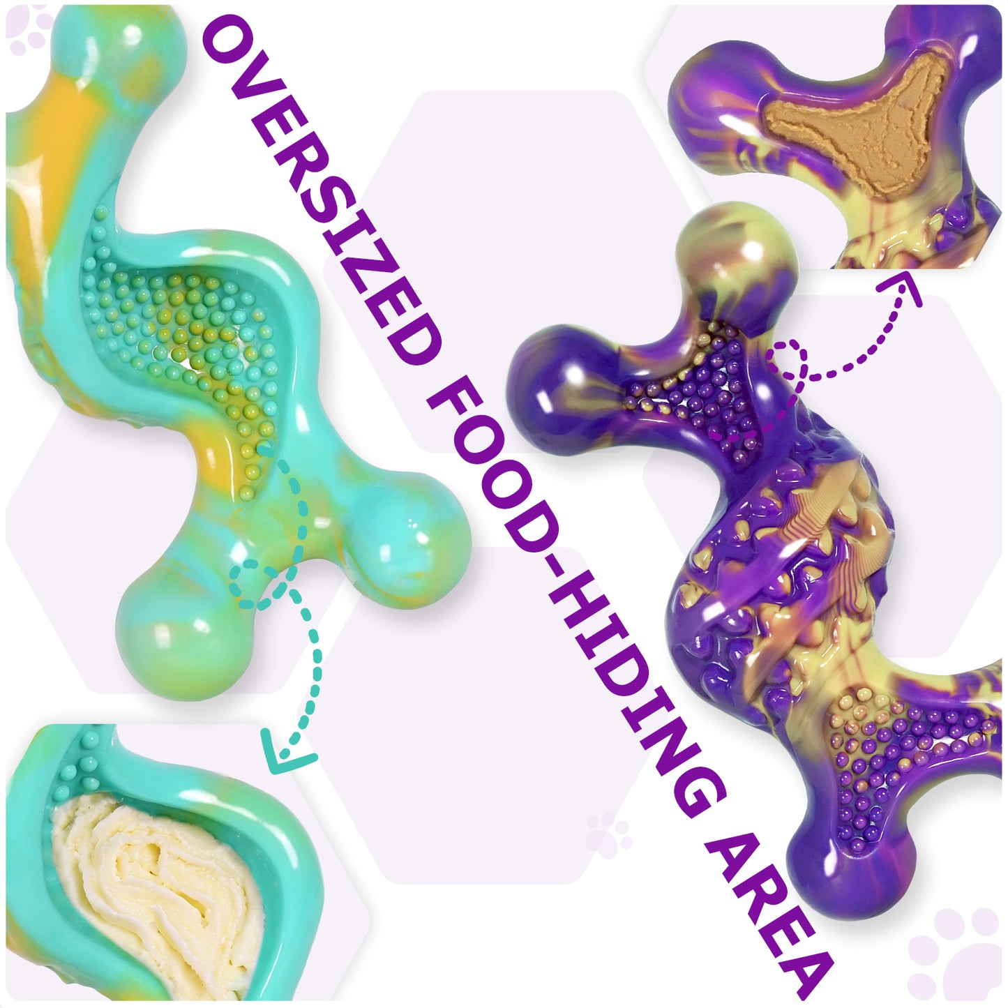 Kseroo Dog Toys for Aggressive Chewers: 2 Pack Tough Toy