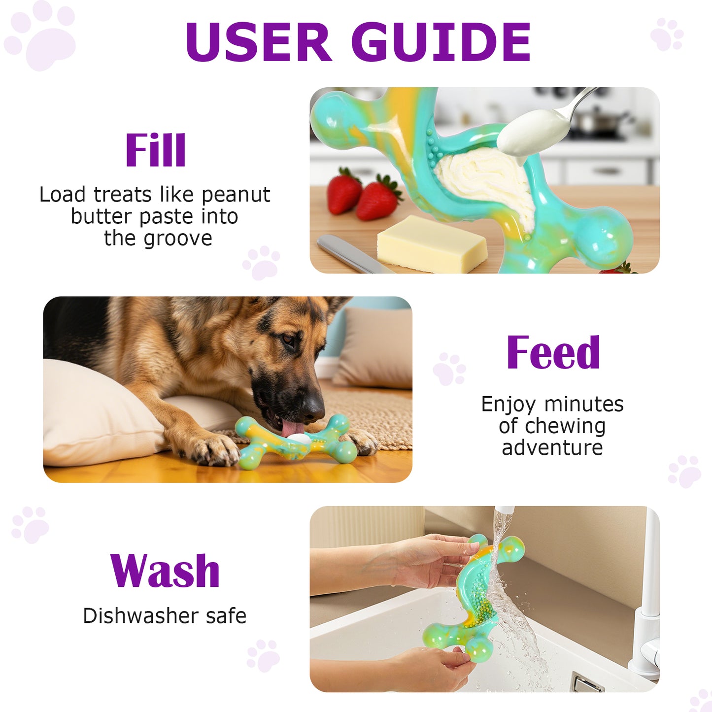 Kseroo Dog Toys for Aggressive Chewers: 2 Pack Tough Toy
