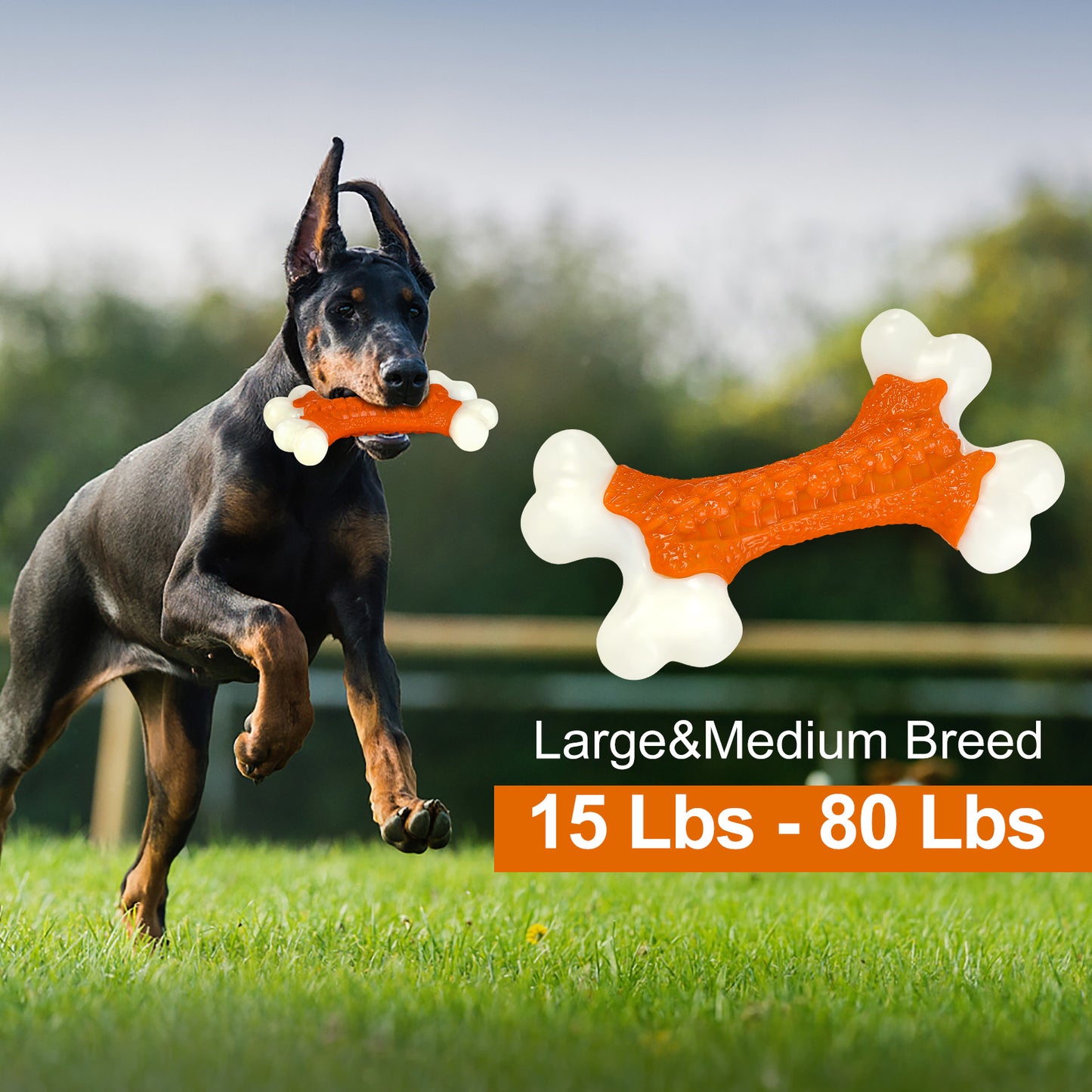 Kseroo Tough Dog Bone Toys, for Aggressive Chewers