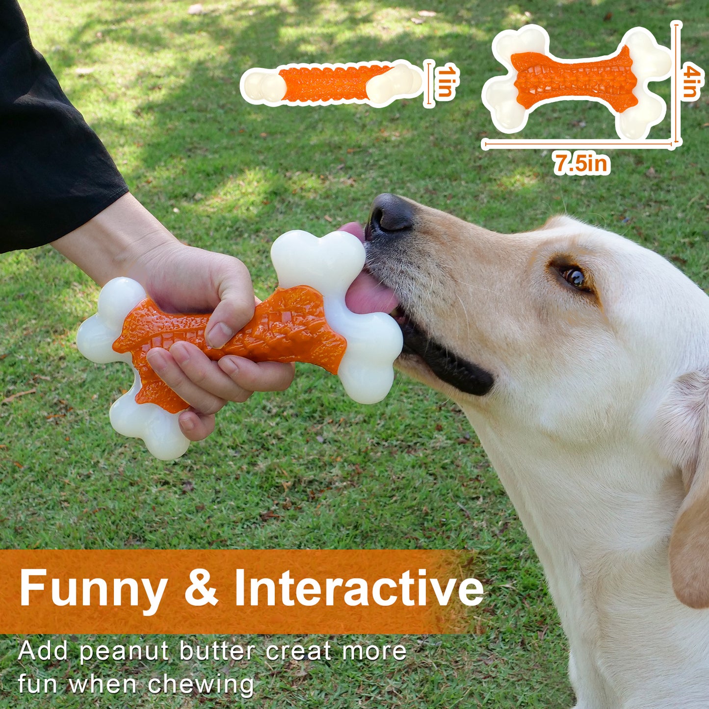 Kseroo Tough Dog Bone Toys, for Aggressive Chewers